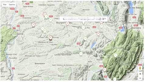 Exemple visu localisation emballages à collecter